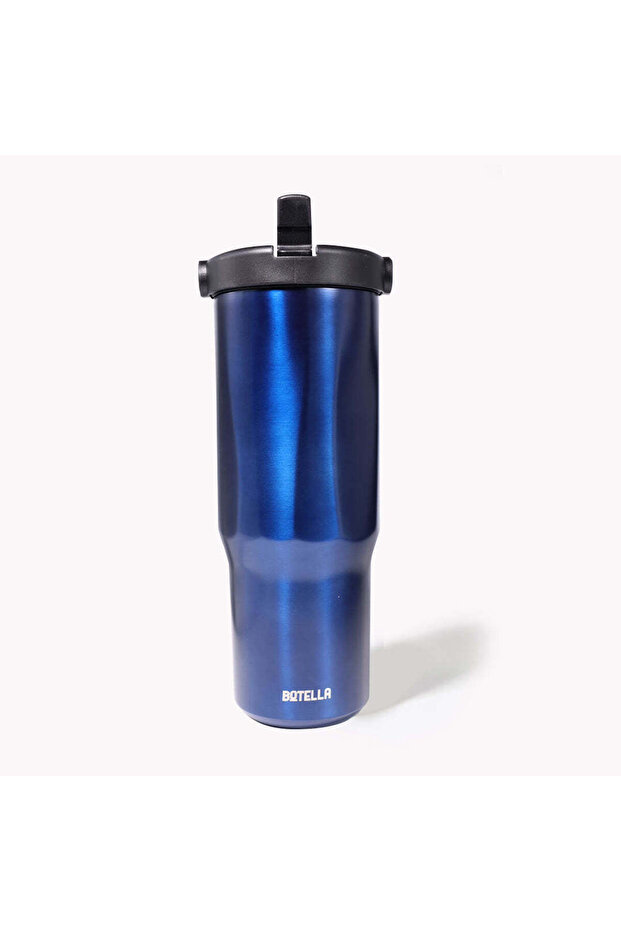 Explorer Powder Coating - Versatile 900ml Recycled Stainless Steel Mug, Gun Black