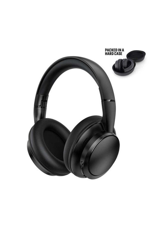 Arnes - Bluetooth Headphones with Carry Case, Black