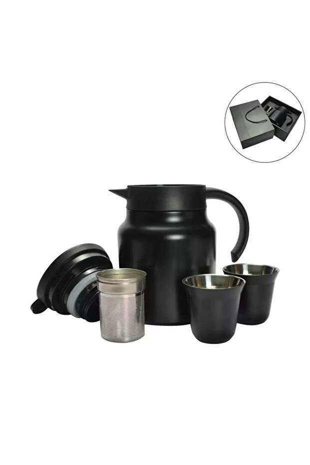 Arabic Tea & Coffee Pot with Cups Set 1000 ml