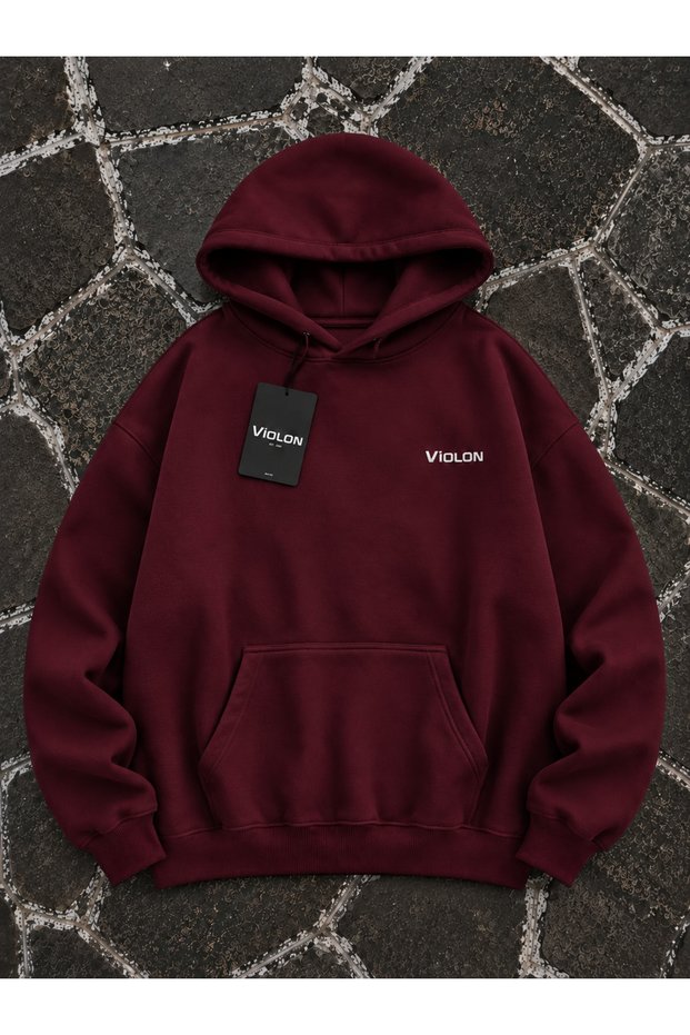 Premium Oversize Hoodie Burgundy
