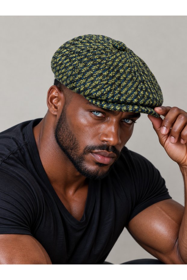 Marled winter beanie hat british style beanie hat elastic back hat