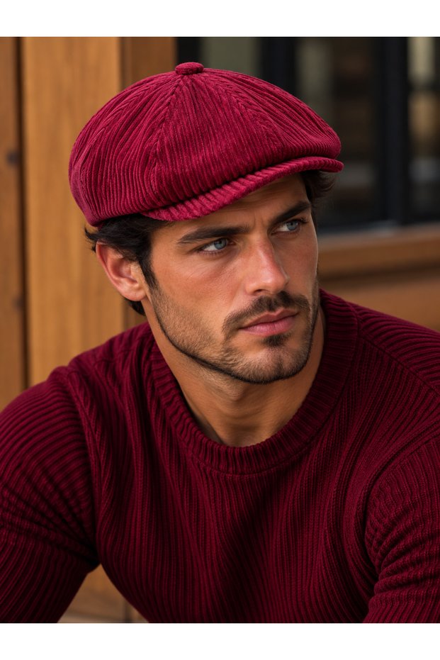 Velvet winter beanie hat, british style beanie with elasticated back.