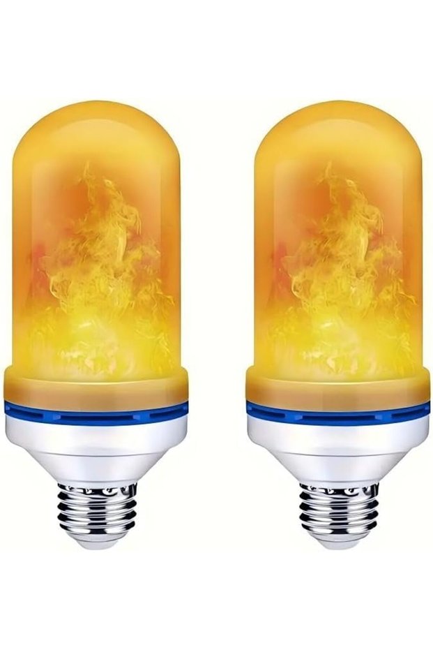 مصباح LED بتأثير اللهب، 4 أوضاع لتأثير اللهب المتذبذب مع وضع الاستشعار بالجاذبية للتركيب على الوجهين، E2