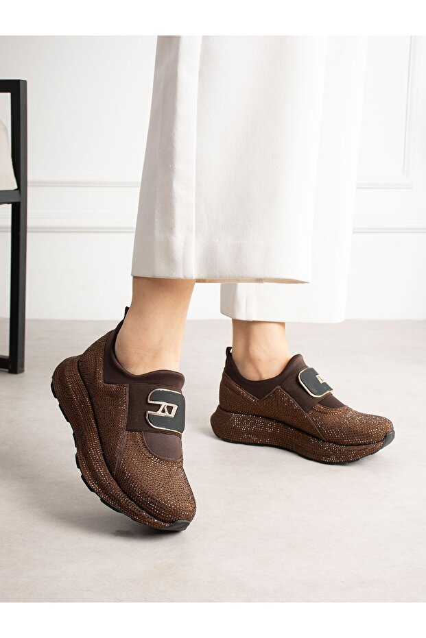 Kotseng Brown Stone Women's Sneakers