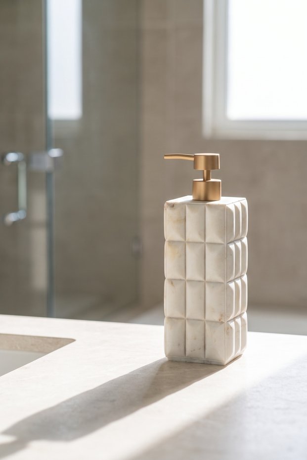 Laduree Marble Patterned Liquid Soap Dispenser Beige - 770 ml