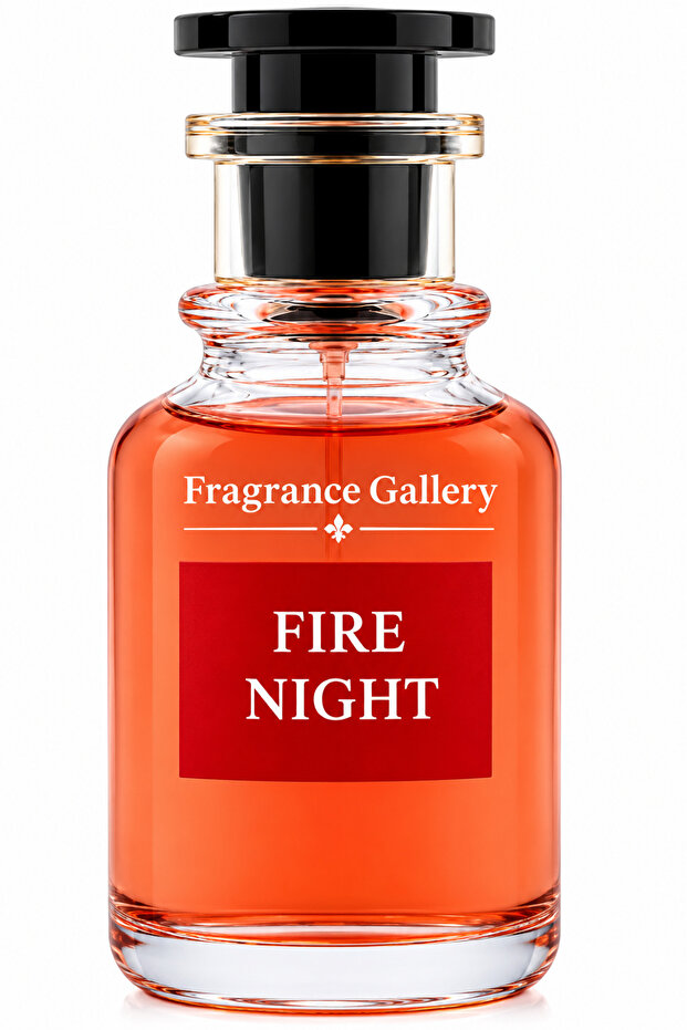 Fire Night Eau de Parfum for Men 100ml, Spicy Smoky Woody Fragrance
