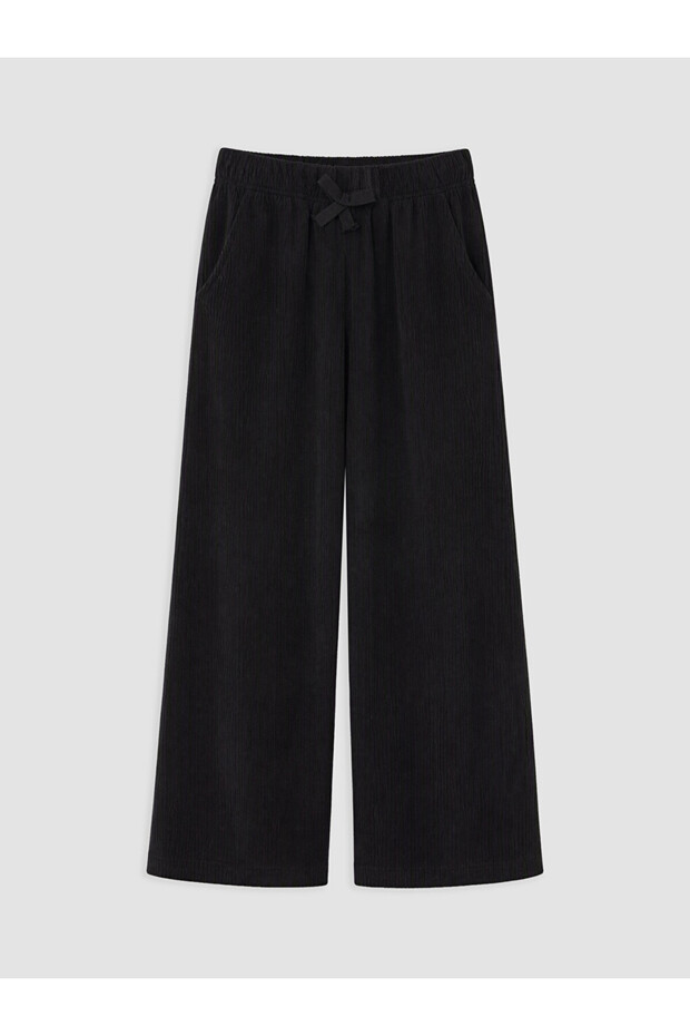 Rmz Gi̇yi̇m Farkiyla Wide Leg Girls' Velvet Trousers