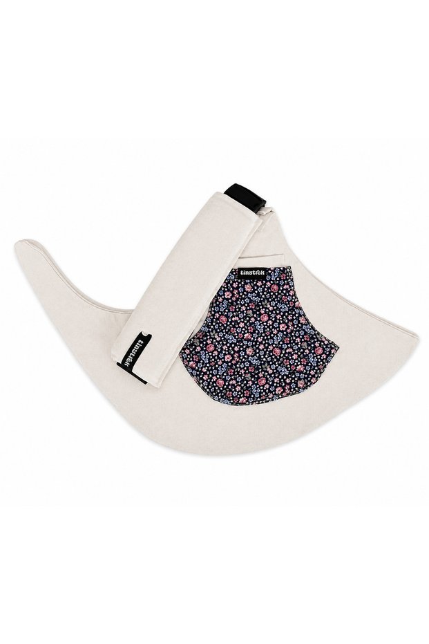 Off-White Pink Crispy Floral Flannel Side Sling | Ergonomic Child Carrier 10 Months-4 Years (Max 18kg)