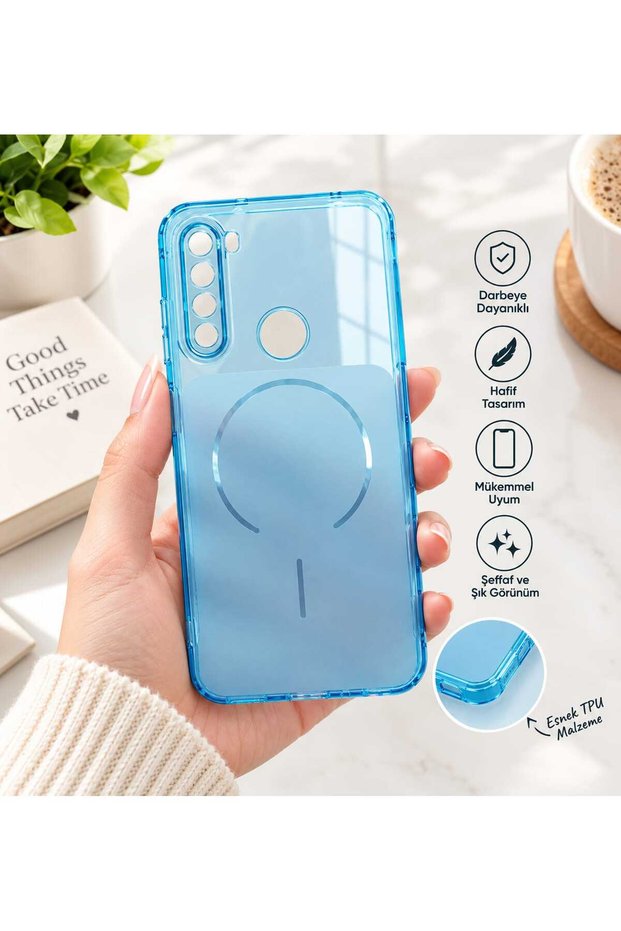 Redmi Note 8 Compatible Transparent Camera Protected Silicone