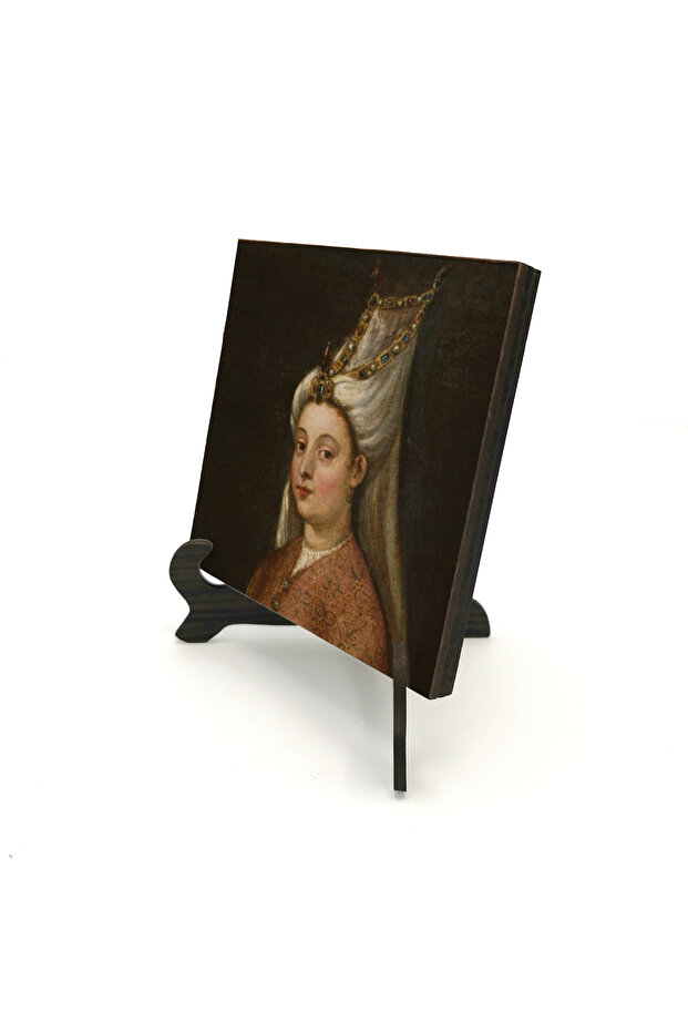 Hürrem Sultan Printed Wooden Tabletop 10X10 Krt-94