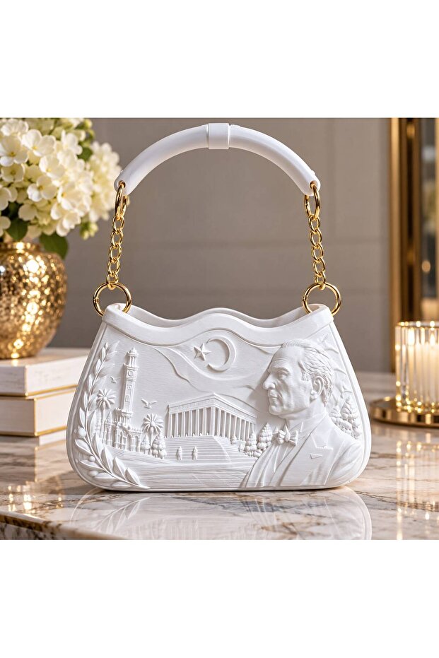 Ataturk Themed Concept 3D Production Plastic Women's Handbag