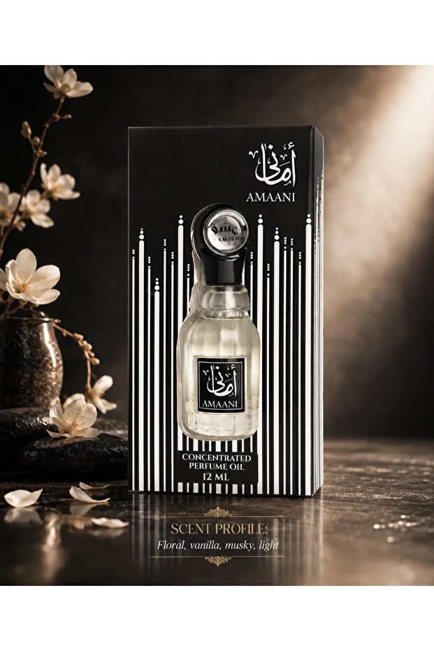 Amaani Concentrated Perfume Oil Attar 12ml (Alcohol-Free)
