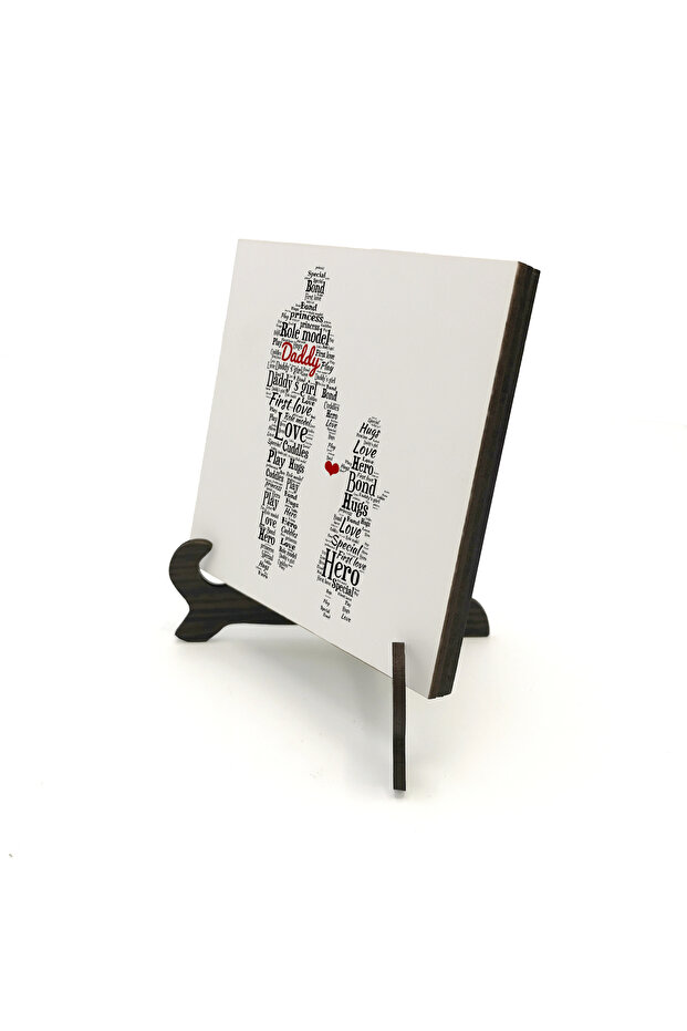 Dad Printed Wooden Tabletop 10X10 1G-Dadg1