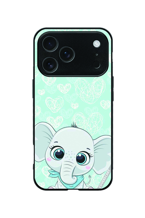 Protective Case Cover for Apple iPhone 18 Pro Baby Elephant Design 01 Multicolor