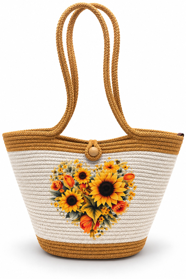 Women's Knitted Straw Shoulder Bag – Handmade Large Size Summer Casual Bag