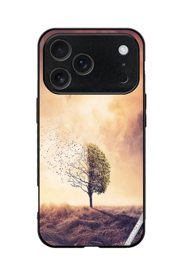 Protective Case Cover for Apple iPhone 18 Pro Max Nature Design Black