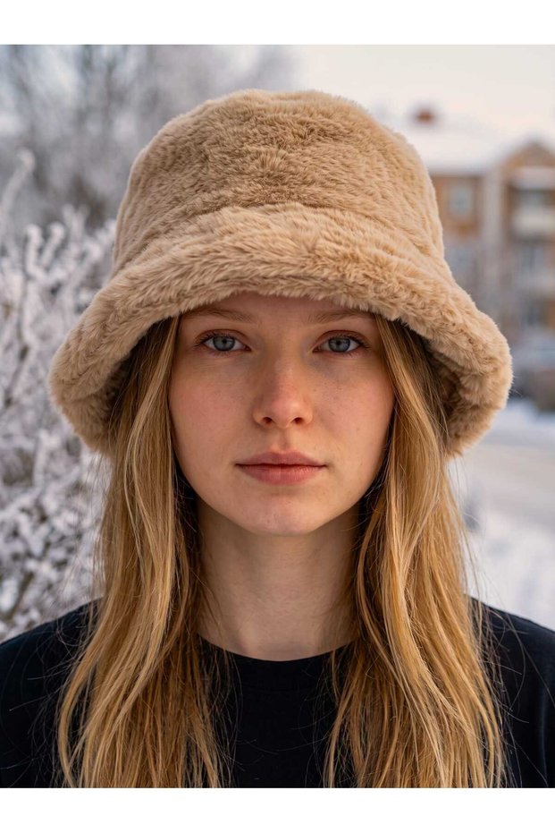 Women's Winter Plush Bucket Hat