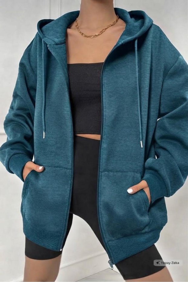 Women's Petrol Hooded Full Zip Jacket