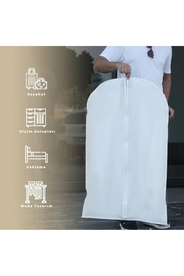 Zippered Storage Bag for Gamboç Clothing, Suits, Evening Dresses and Wedding Dresses (Size-Color Options Available)