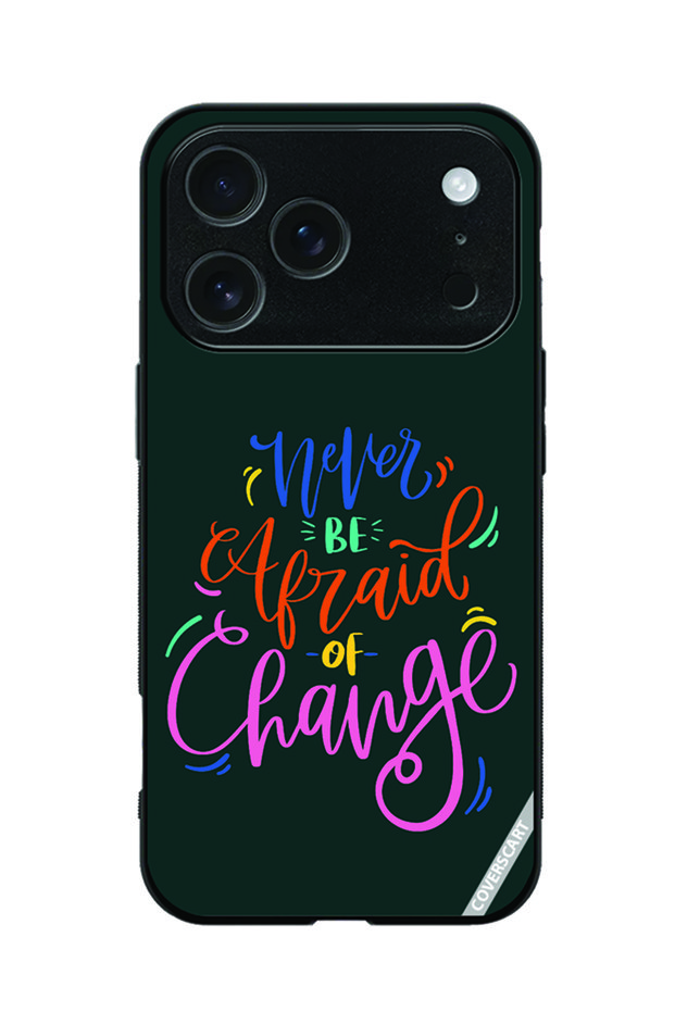 Protective Case Cover for Apple iPhone 18 Pro Max Never Be Afraid Of Change Design Green