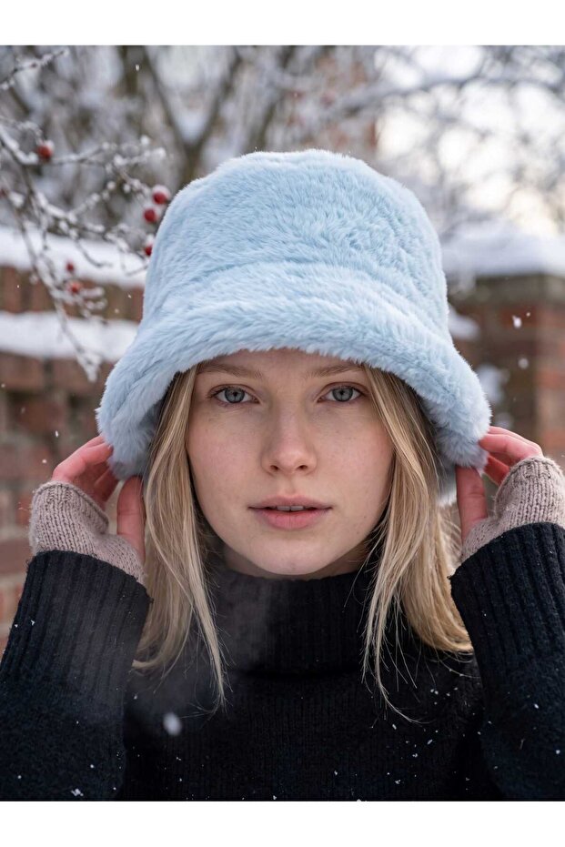 Women's Winter Plush Bucket Hat