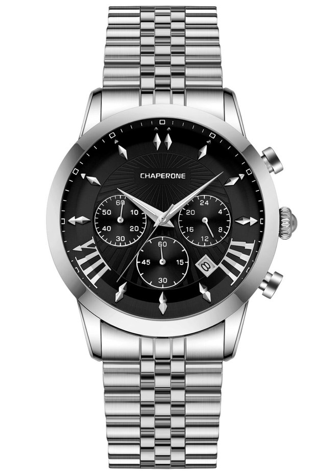 Ch195M Men's Wristwatch with Steel Strap