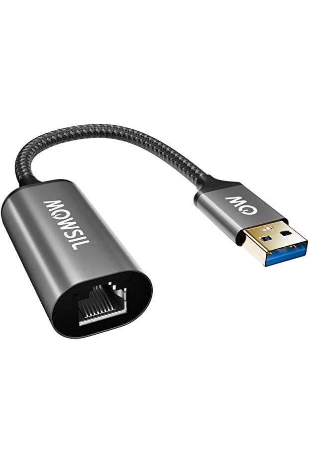 USB 3.0 to Ethernet Adapter – Gigabit 1000Mbps RJ45 LAN Converter, Aluminum Alloy Body, USB to LAN Adapter Compatible with MacBook, PC, Surface, Switch, Windows, macOS & Linux