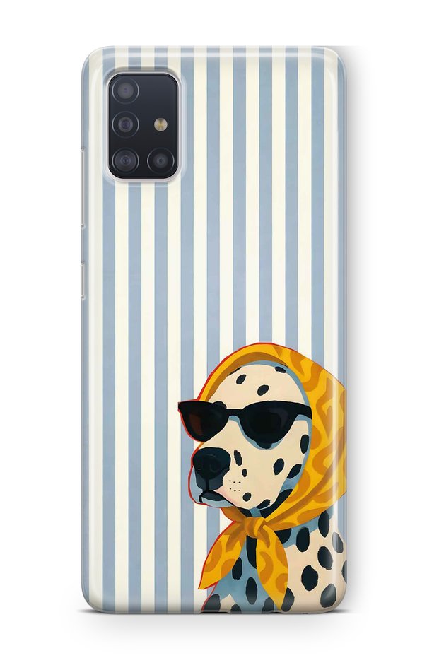 Samsung Galaxy M31S Compatible Dalmatian Dog Pattern Transparent Phone Case