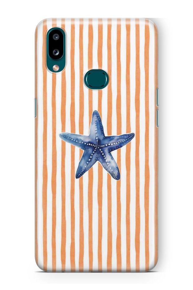 Samsung Galaxy A10S Compatible Starfish Patterned Transparent Phone Case