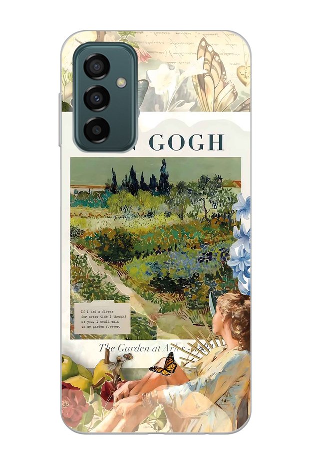 Samsung Galaxy M13 / M23 Compatible Van Gogh Art Patterned Transparent Phone Case