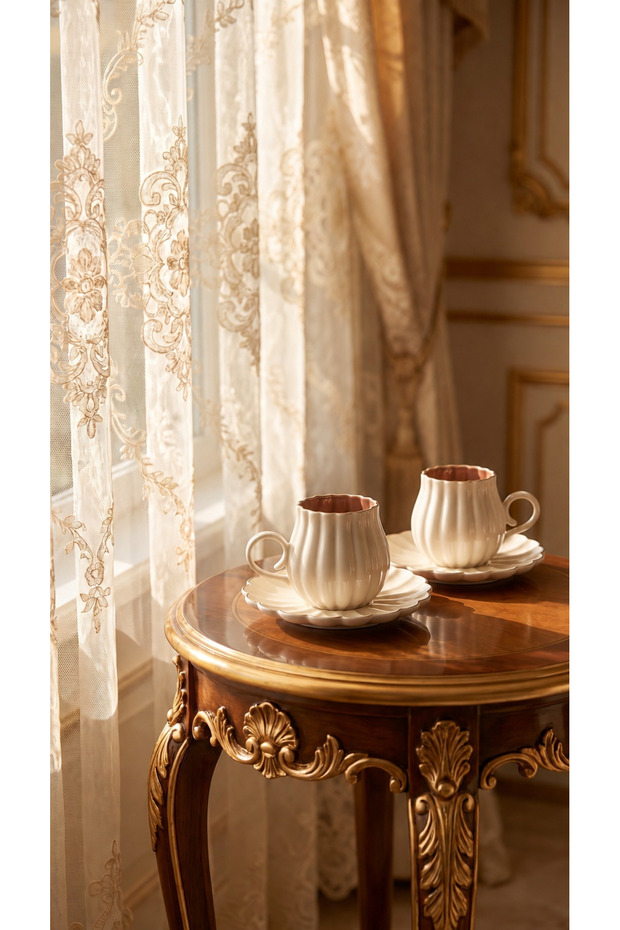 Elvaris 2-Person 90 ml Porcelain Coffee Cup Set Ckr4608