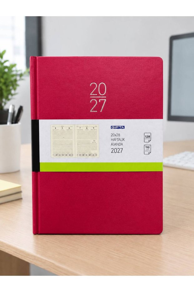 2027 20X28 Weekly Agenda Hard Cover Agenda with Thread Stitching 122-Eck