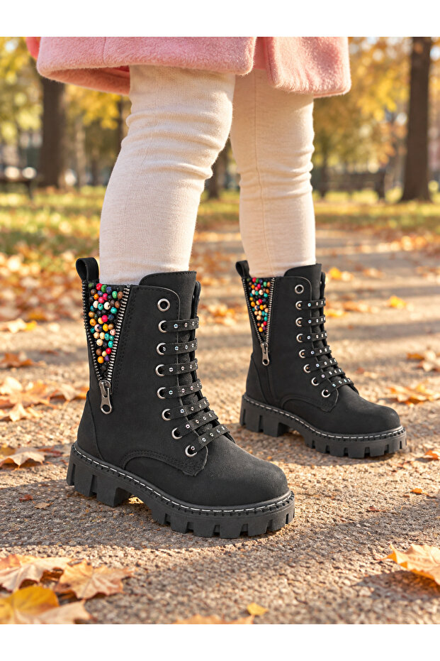 Girl's Comfortable Zippered Boots