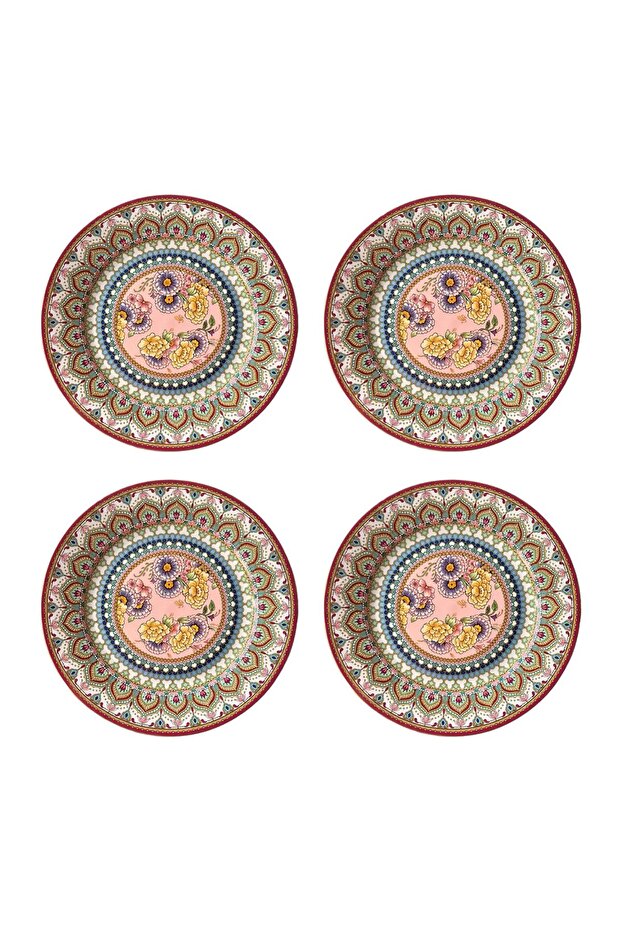 Linnie Bone 27 cm 4-Piece Serving Plate Set