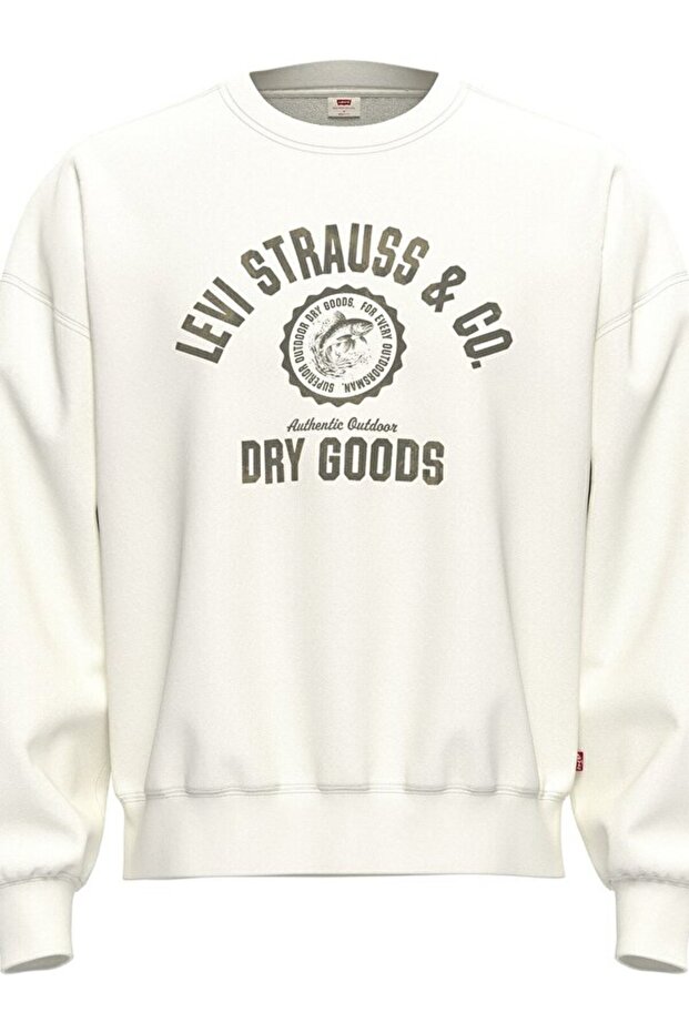 Boxy Graphic Crew Neck Sweatshirt