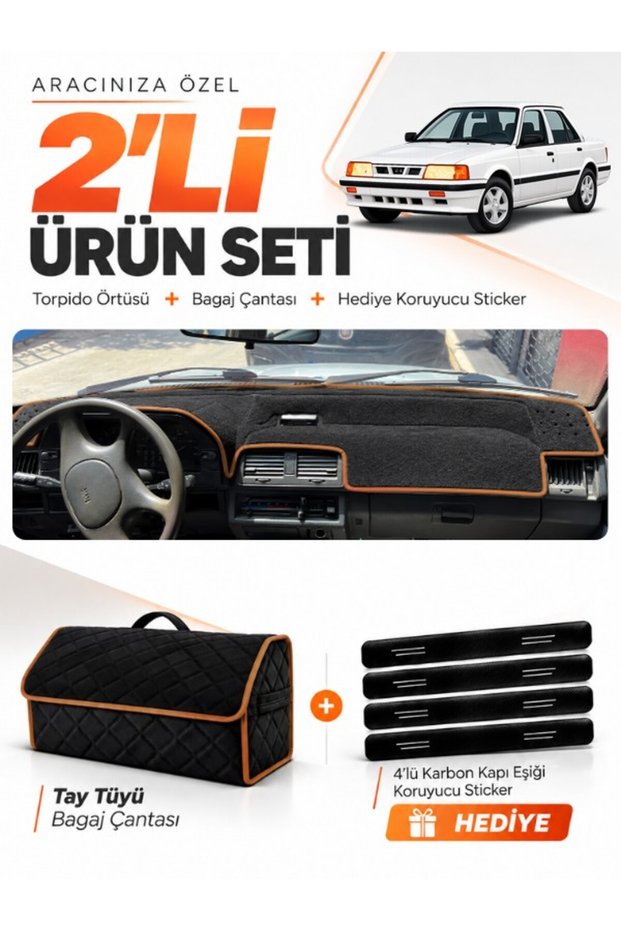 Kia Kapital (1994-1996) Compatible Torpedo Cover + Thai Feather Luggage Bag + Sticker Set - Ki009