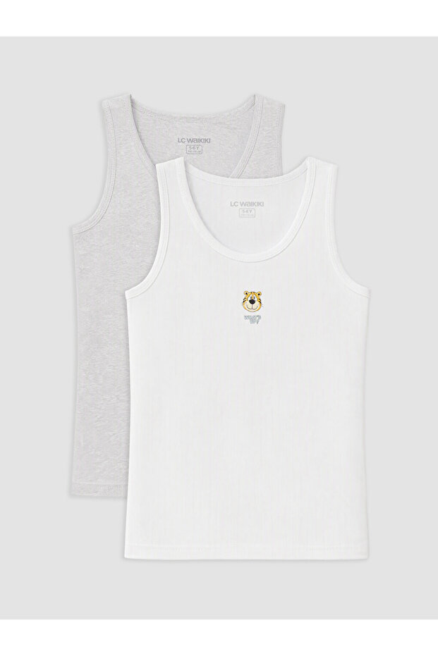 Esvab • Modern & Distinctive Zero Roba Collar Boys' Undershirt 2-Pack