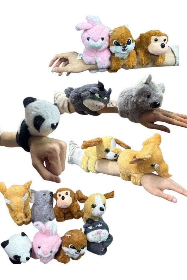 Plush Animals 16 cm Wrist-Mounted Huggable Colorful