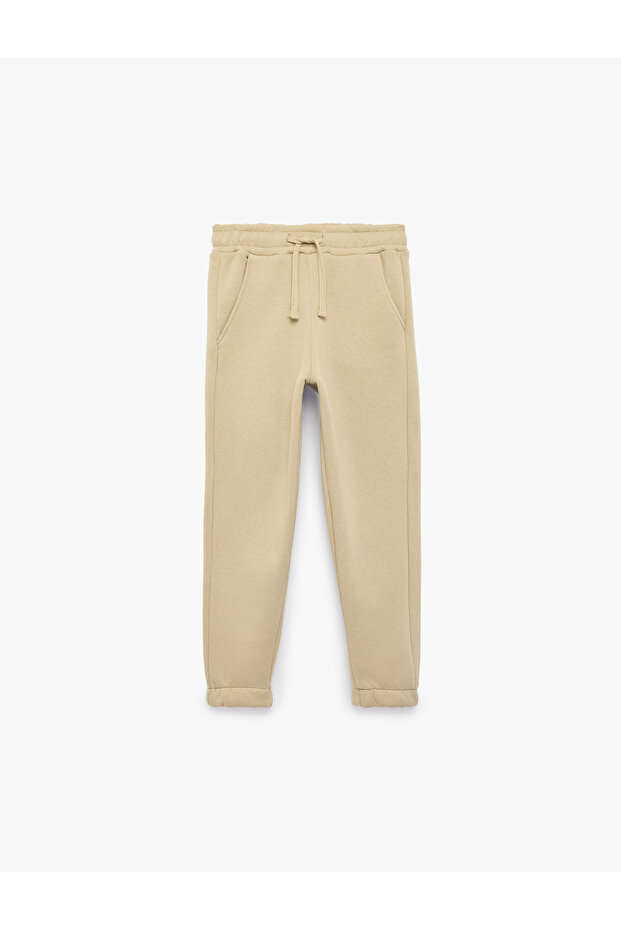 Cotton Shardon Jogger Sweatpants with Pockets and Elastic Waistband