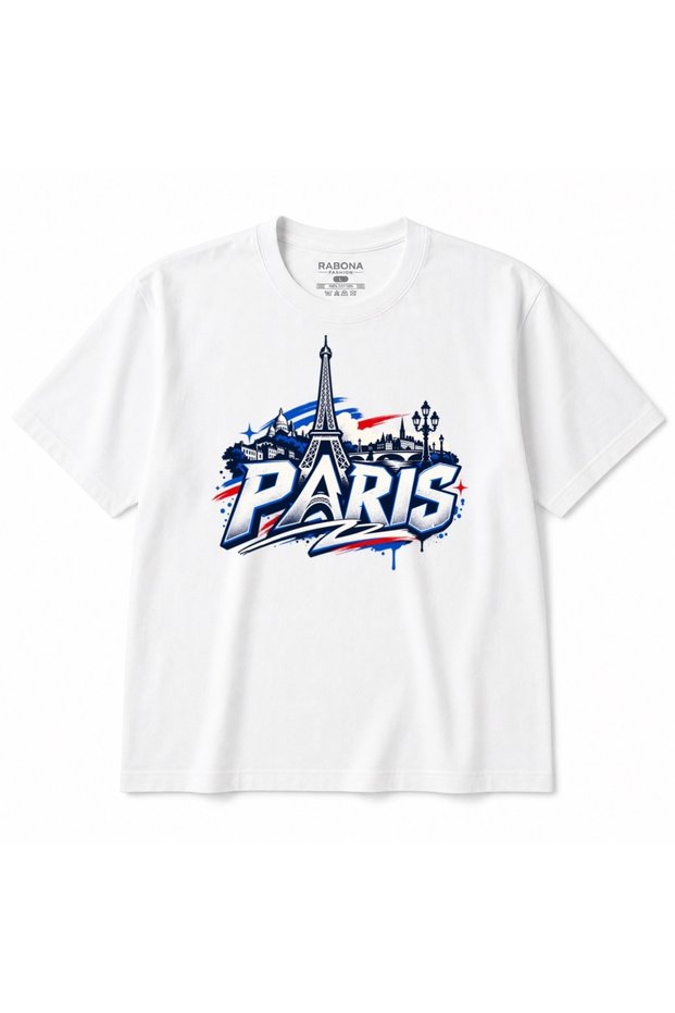 Paris Skyline & Eiffel Urban Heritage Graphic T-Shirt