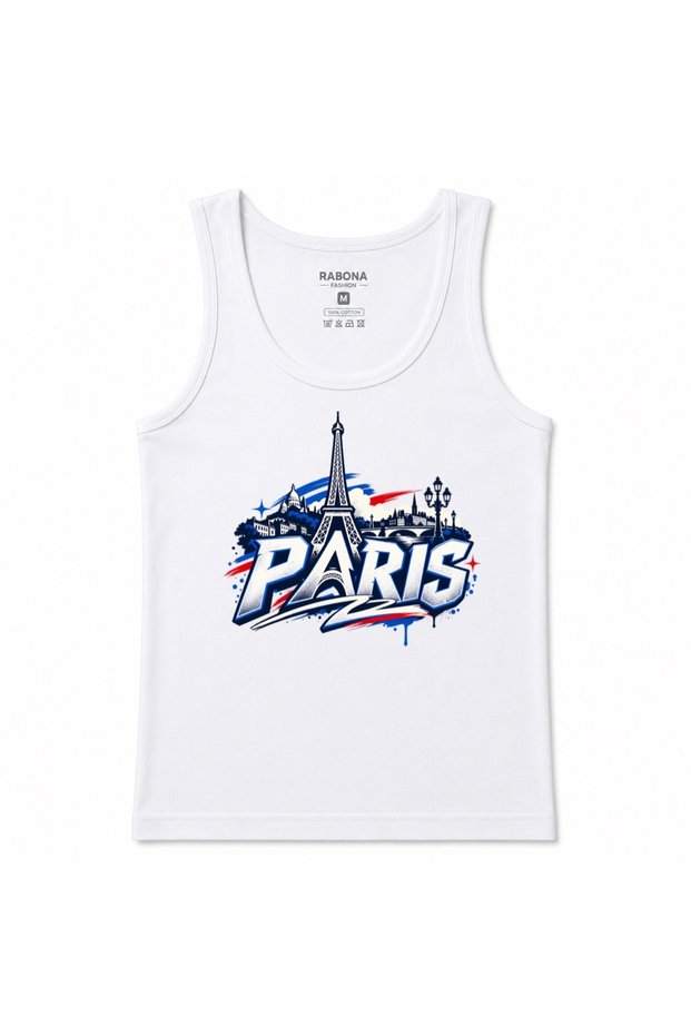 Paris Skyline & Eiffel Urban Heritage Graphic Tank Top