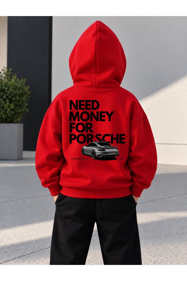 Sweatshirt (Hooded) Boys' 3 Thread Raster Printed Winter Hoodie