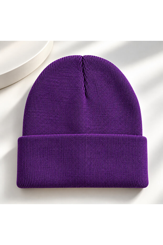 Men's women's fisherman beanie winter beanie flat fold beanie