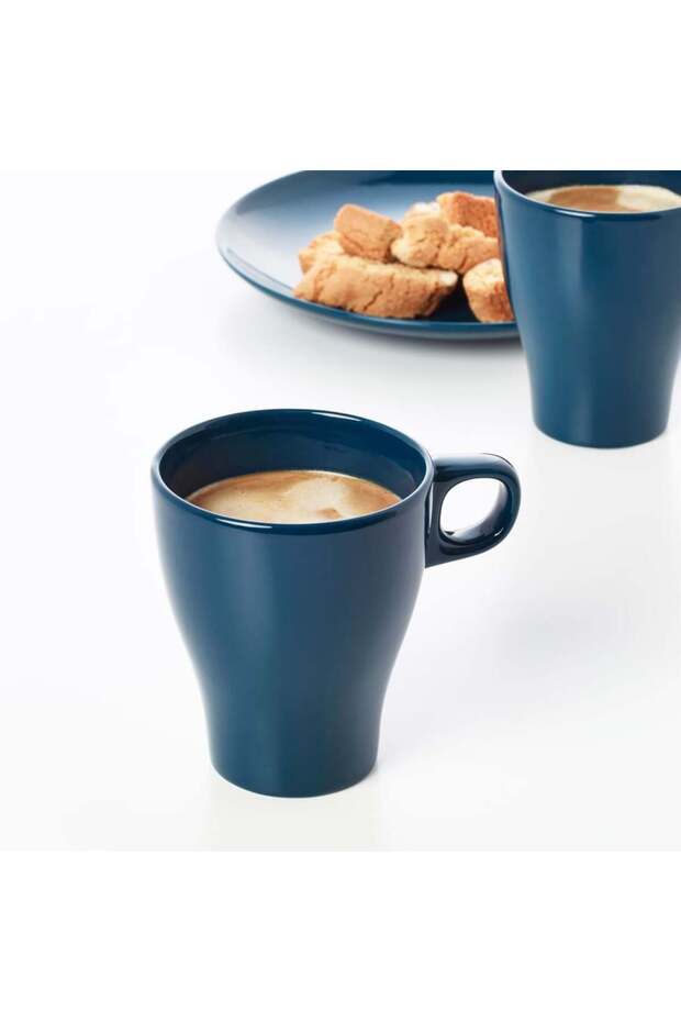 FÄRGRIK Mug, dark turquoise, 25 cl