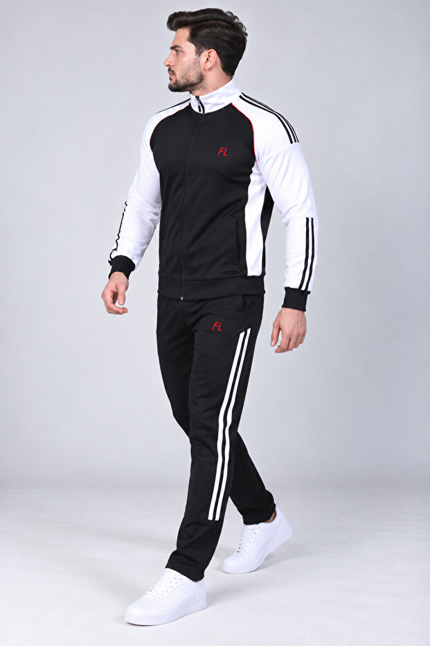 Men's Diver Fabric Regular Fit Comfortable Cut Stylish and Sporty Tracksuit Set