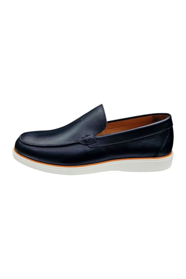 46-49 Large Size Genuine Leather Casual Shoes Black