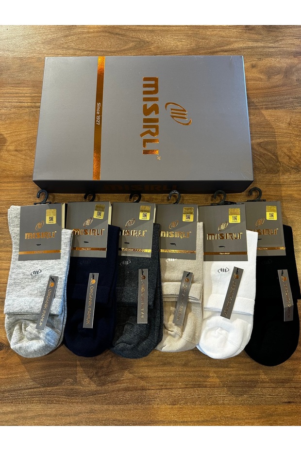 Men's Organic Cotton Seamless Comfortable Half-Toe Socks 6-Pack