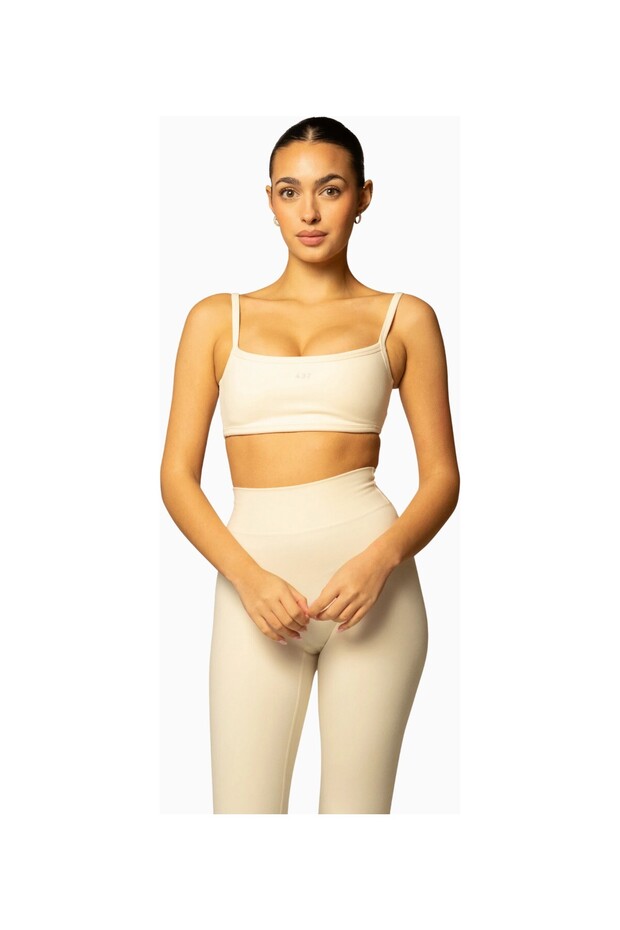 437 the Micro Bra Teddy Cream Micro Sports Bra