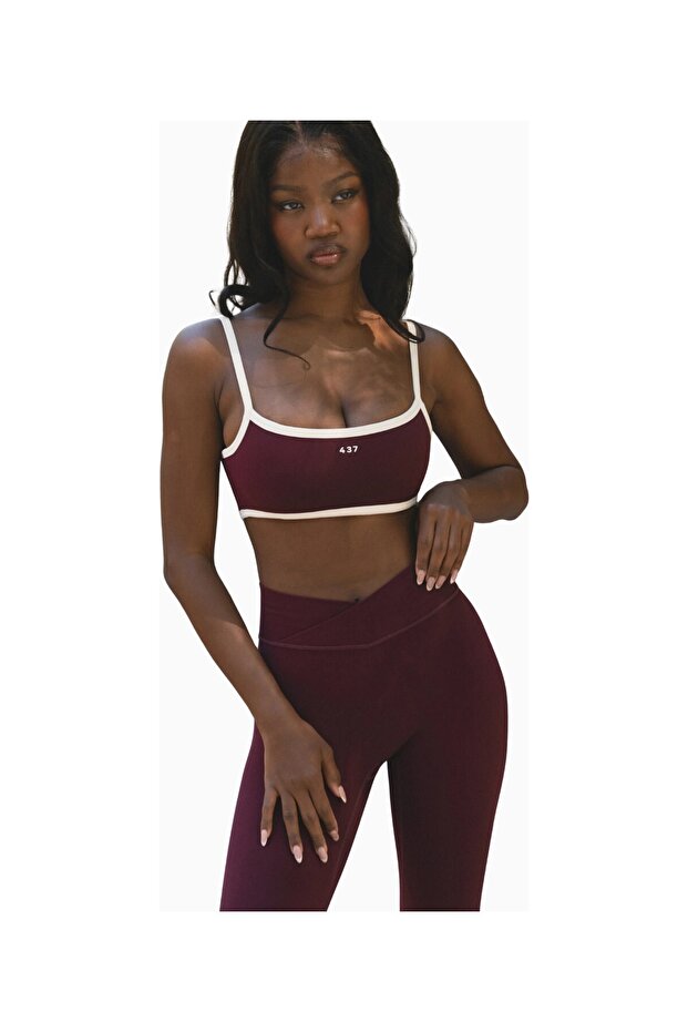 437 the Micro Bra Teddy Cream Micro Sports Bra