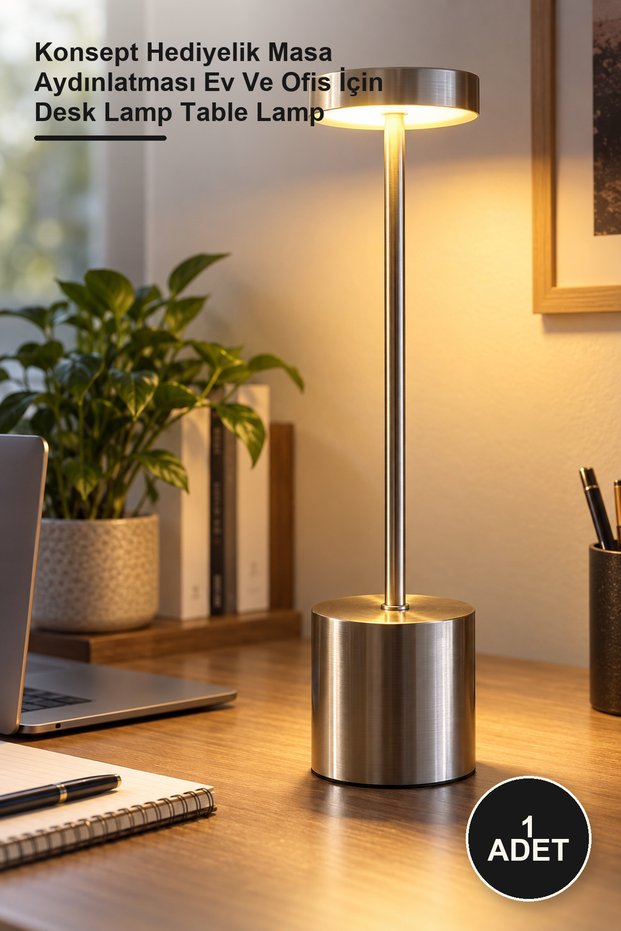 1 Piece Metal Table Lamp – Concept Gift Table Lighting for Home and Office Desk Lamp Table Lamp